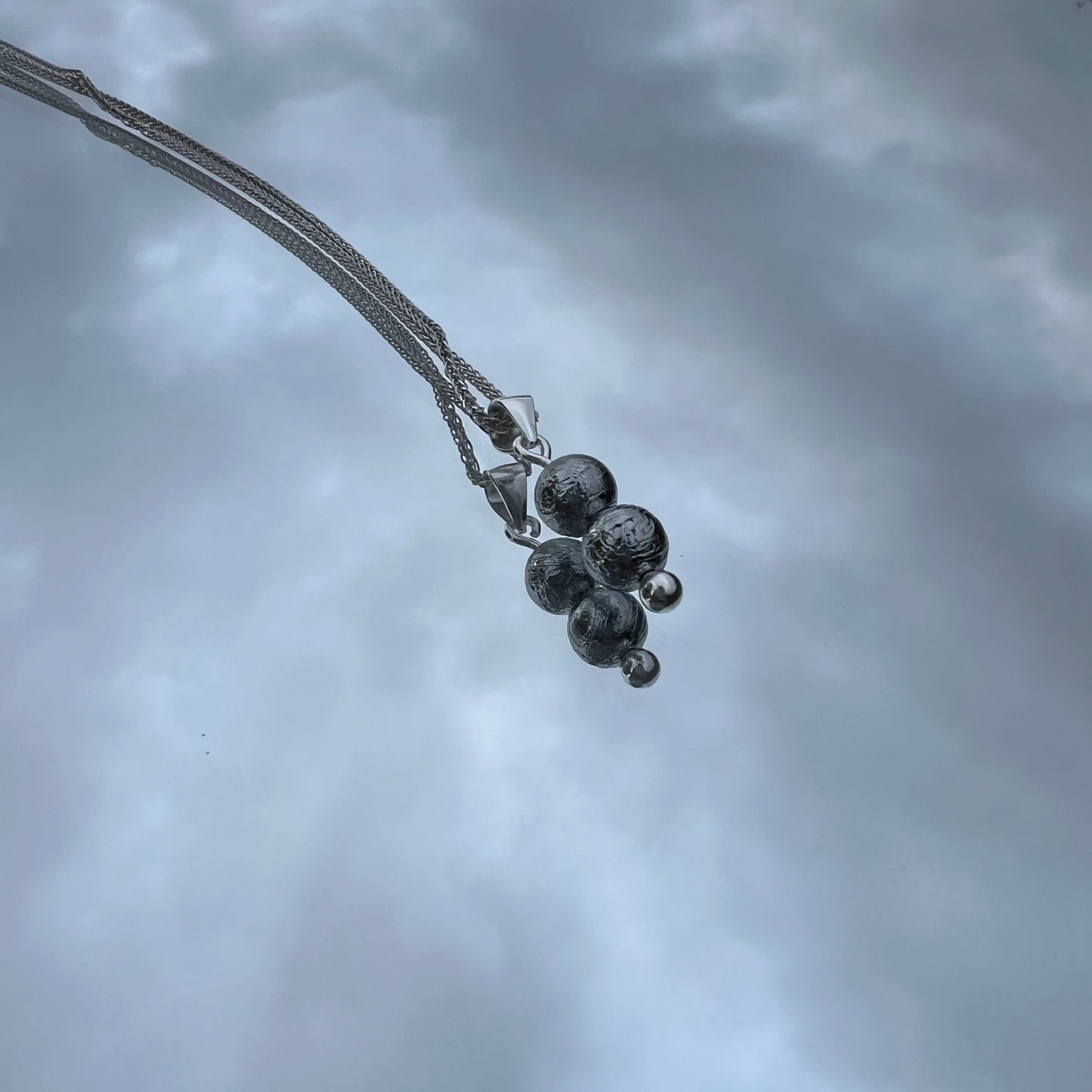 Meteorite Double Bead Necklace