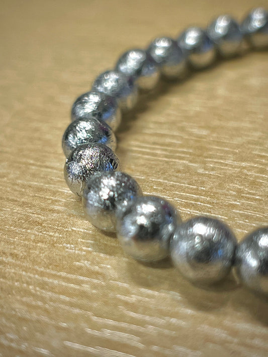 Meteorite Bead Bracelet